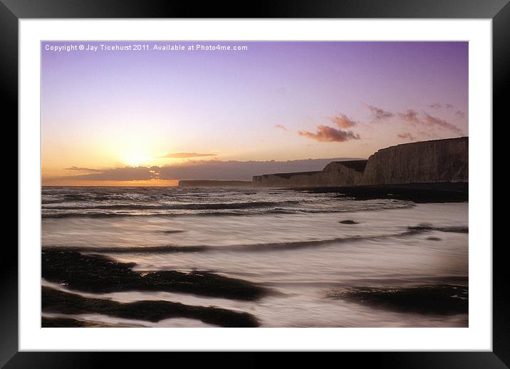 Seven Sisters Sunset Framed Mounted Print by Jay Ticehurst