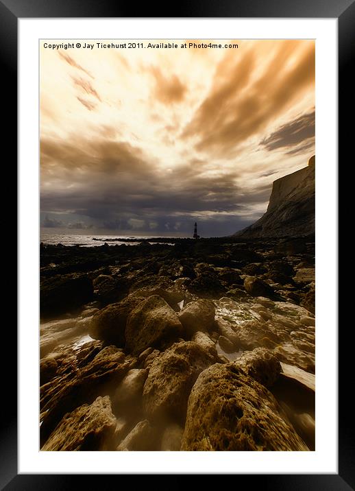 A ray of sunshine at the end of the day Framed Mounted Print by Jay Ticehurst