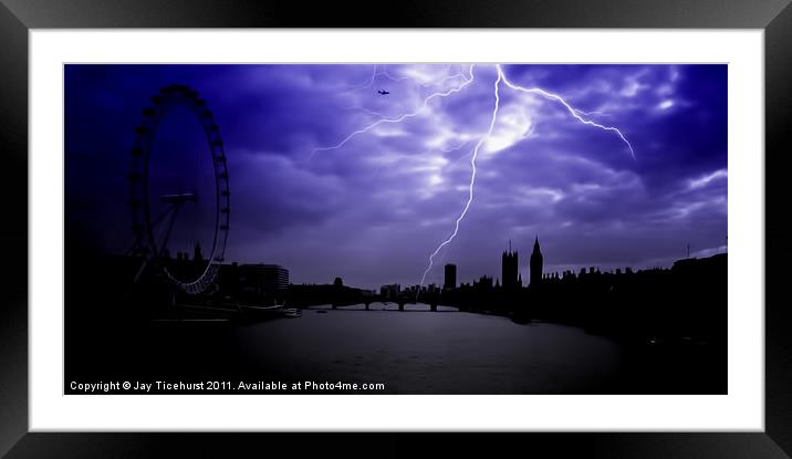 Lighting up London Framed Mounted Print by Jay Ticehurst