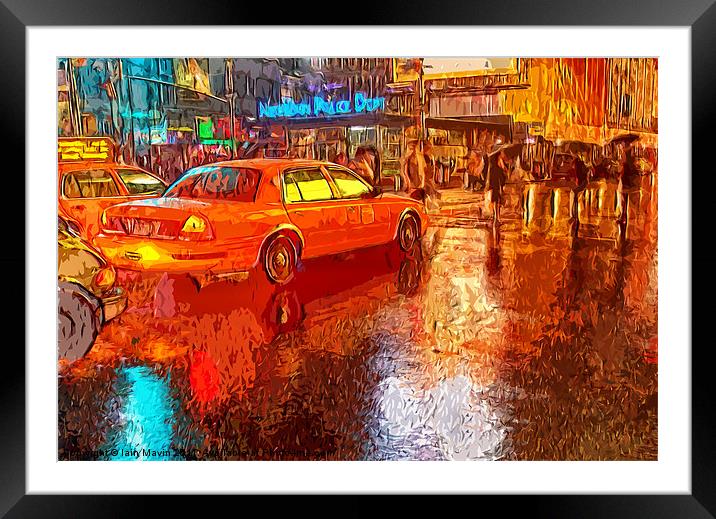 Times Square Framed Mounted Print by Iain Mavin