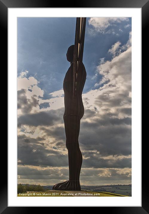 The Angel of the North Framed Mounted Print by Iain Mavin