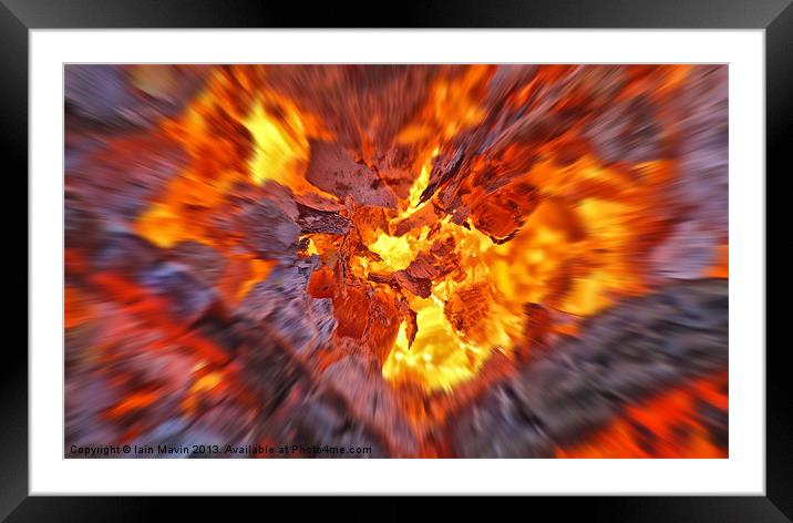 Into Hell Framed Mounted Print by Iain Mavin