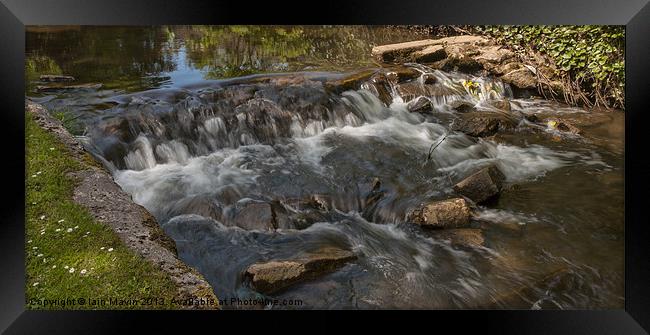 Flowing Waterfall Framed Print by Iain Mavin