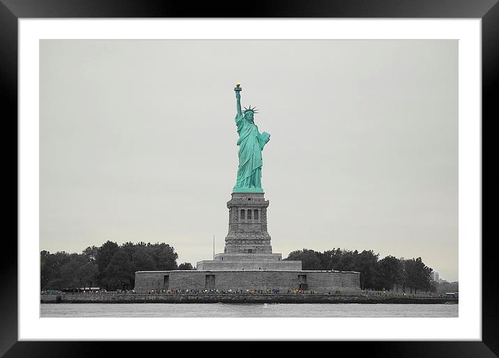Lady Liberty Framed Mounted Print by Iain Mavin