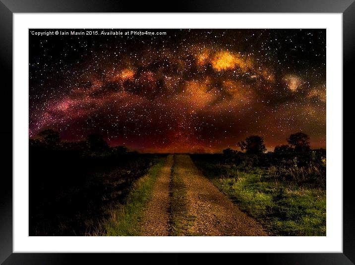   Pathway to the Stars Framed Mounted Print by Iain Mavin