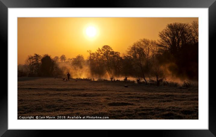 Morning Walk Framed Mounted Print by Iain Mavin