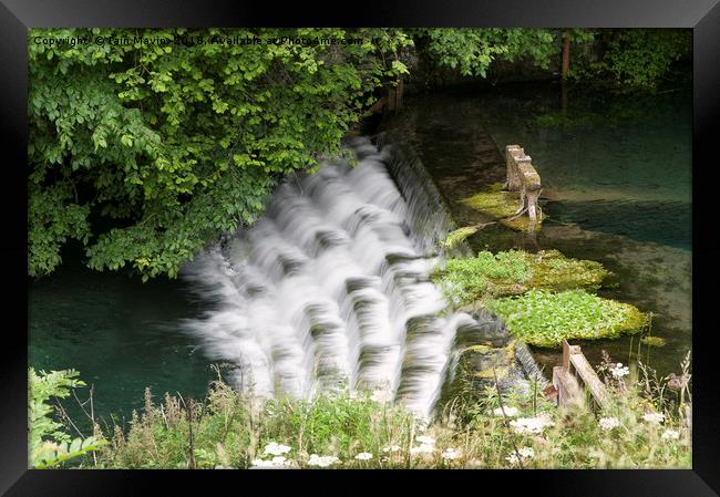 The Waterfall Steps Framed Print by Iain Mavin