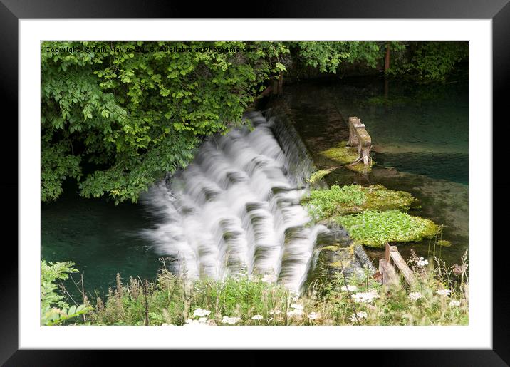 The Waterfall Steps Framed Mounted Print by Iain Mavin
