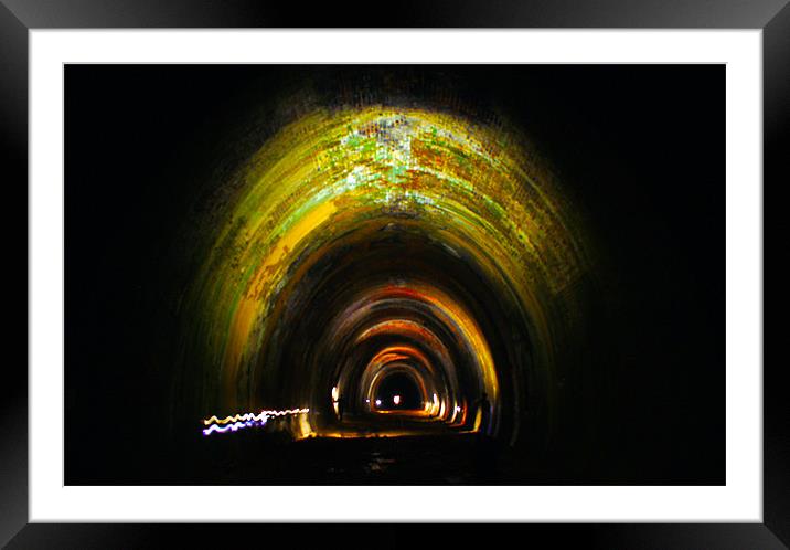 Light Tunnel Framed Mounted Print by David  Fennings