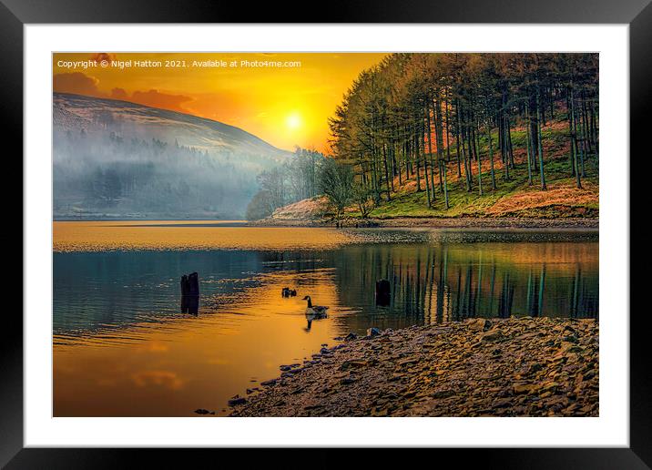 Derwent Sunrise Framed Mounted Print by Nigel Hatton