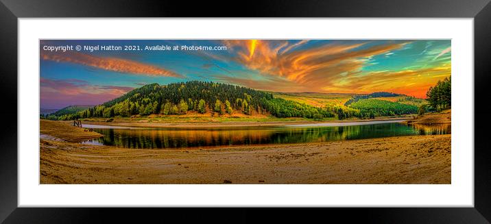 Ouzelden Panorama Framed Mounted Print by Nigel Hatton
