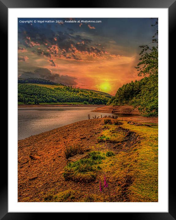  Early Morning At Derwent Reservoir Framed Mounted Print by Nigel Hatton