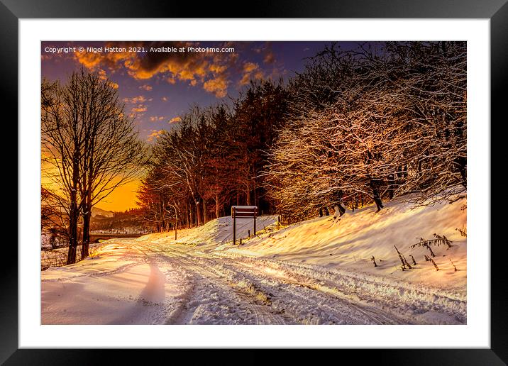  Snowy Sunrise Framed Mounted Print by Nigel Hatton