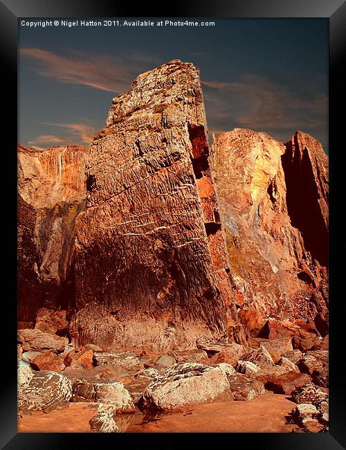 Monolith Framed Print by Nigel Hatton