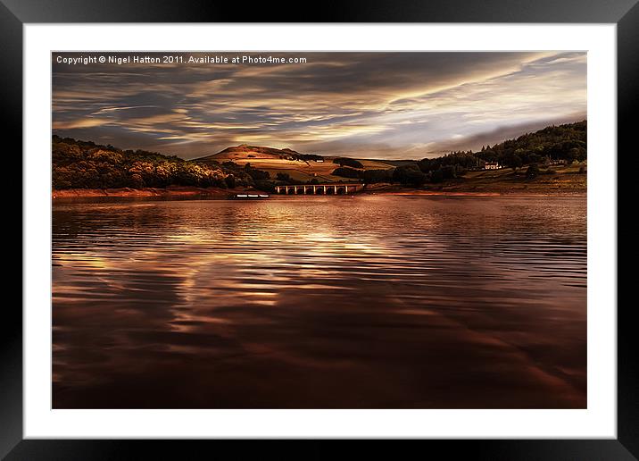 Ashopton View Framed Mounted Print by Nigel Hatton