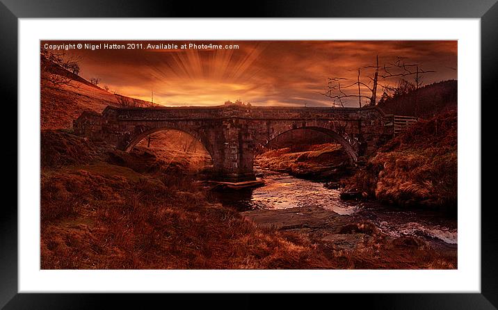 Sun Rise At Slippery Stones Framed Mounted Print by Nigel Hatton