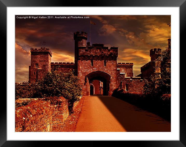 Castle Framed Mounted Print by Nigel Hatton