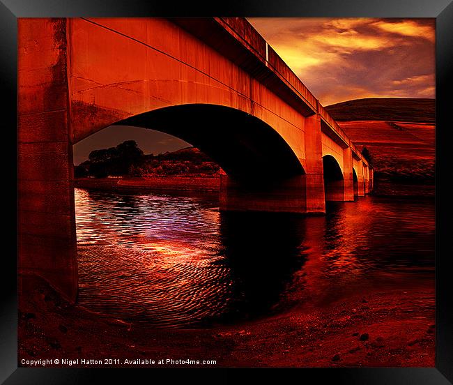 Yorkshire Bridge Sun Rise Framed Print by Nigel Hatton