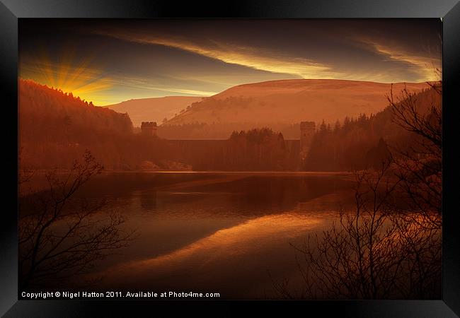 Howden Sun Down Framed Print by Nigel Hatton