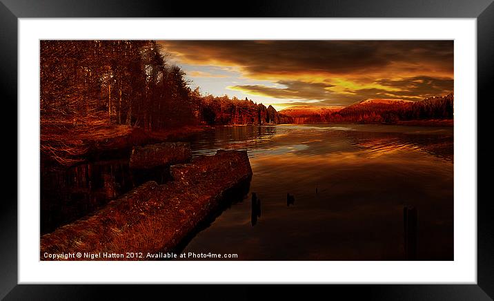 The Last Trains Framed Mounted Print by Nigel Hatton