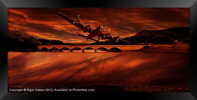 The Lancaster Framed Print by Nigel Hatton