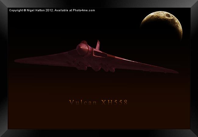 Vulcan XH558 Framed Print by Nigel Hatton