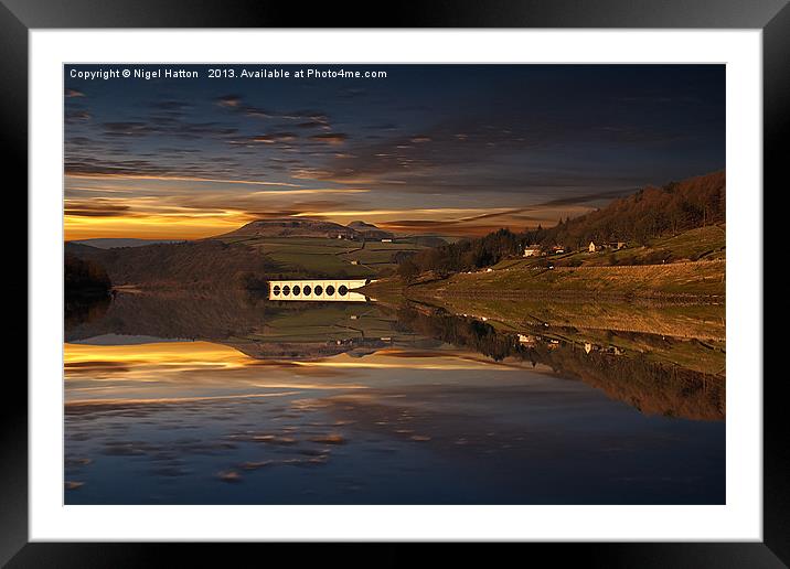 Sunset Reflections Framed Mounted Print by Nigel Hatton