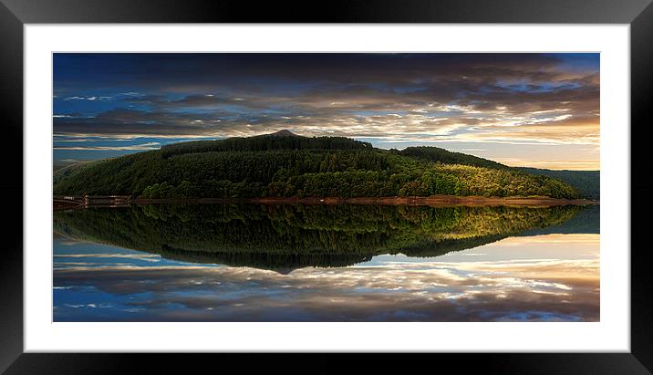 Win Hill Reflections Framed Mounted Print by Nigel Hatton