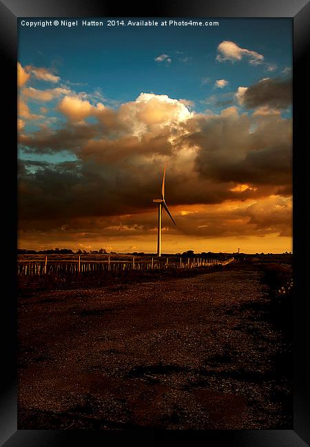 Turbine Framed Print by Nigel Hatton