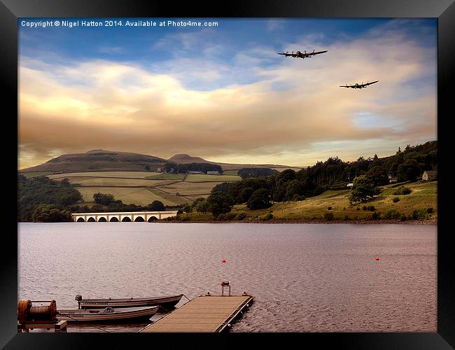  Two Over Ladybower Framed Print by Nigel Hatton