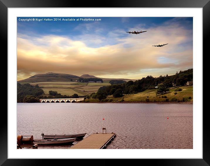  Two Over Ladybower Framed Mounted Print by Nigel Hatton