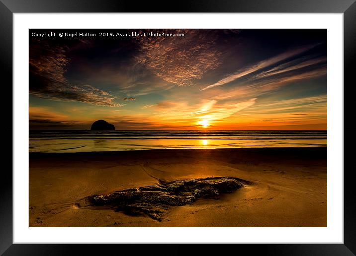 The Strand at Sunset Framed Mounted Print by Nigel Hatton