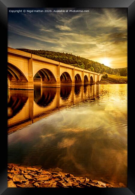 Sun Rise at Ladybower Reservoir Framed Print by Nigel Hatton