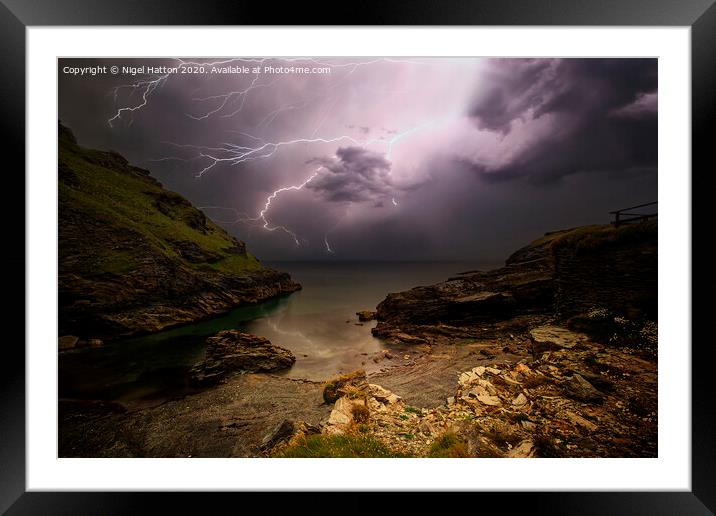 There's A Strom Coming Framed Mounted Print by Nigel Hatton