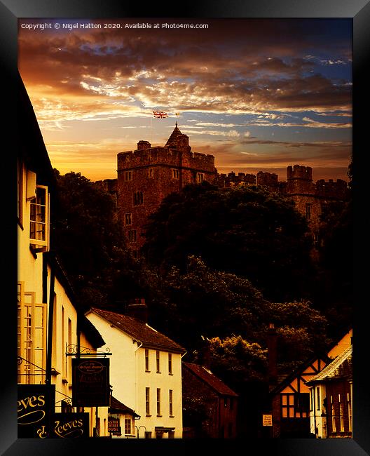 Dunster Castle Framed Print by Nigel Hatton