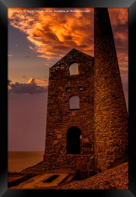  Sunset Over Towanroath  Framed Print by Nigel Hatton
