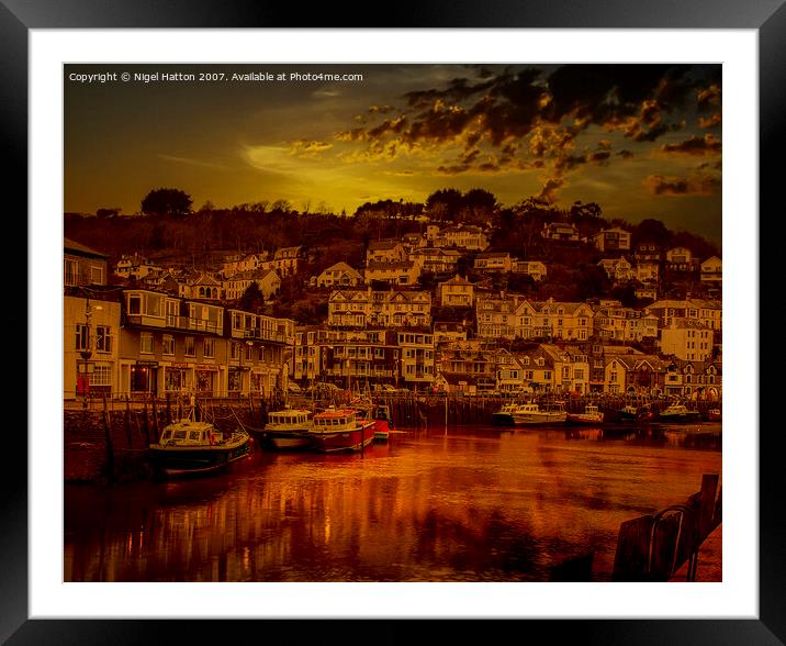 Looe Town Framed Mounted Print by Nigel Hatton