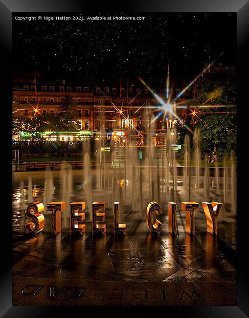 Steel City Framed Print by Nigel Hatton