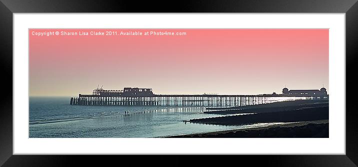 Remains of Hastings Pier Framed Mounted Print by Sharon Lisa Clarke
