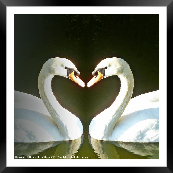 Symmetric Love Framed Mounted Print by Sharon Lisa Clarke