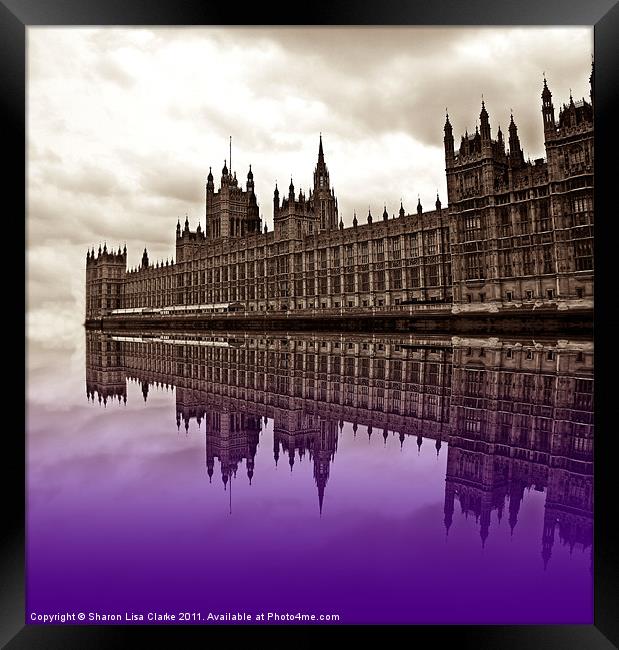 Westminster reflections Framed Print by Sharon Lisa Clarke