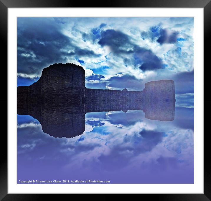 Castles in the sky Framed Mounted Print by Sharon Lisa Clarke