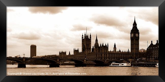 Houses of Parliament 2 Framed Print by Sharon Lisa Clarke