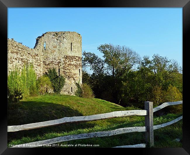 Turret Remains Framed Print by Sharon Lisa Clarke