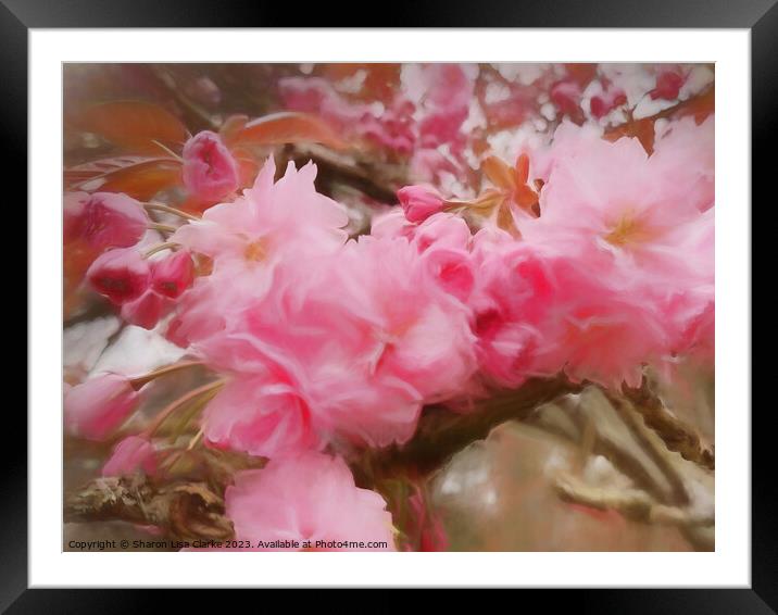 Romance and Blossom Framed Mounted Print by Sharon Lisa Clarke