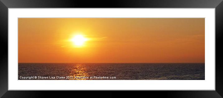 Evening sun Framed Mounted Print by Sharon Lisa Clarke
