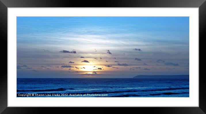 Beyond the Blue Framed Mounted Print by Sharon Lisa Clarke
