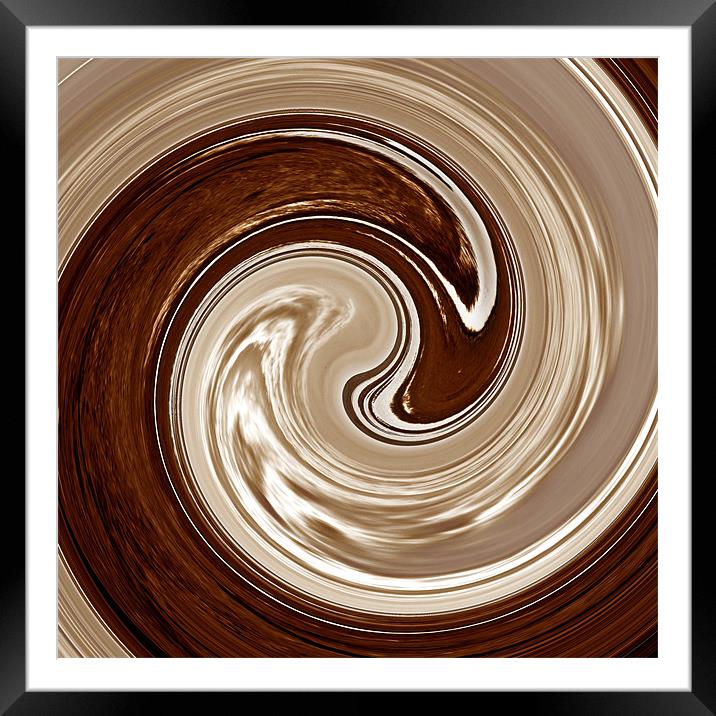 Coffee and cream Framed Mounted Print by Sharon Lisa Clarke