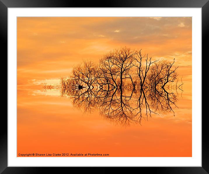 Sunset in March Framed Mounted Print by Sharon Lisa Clarke