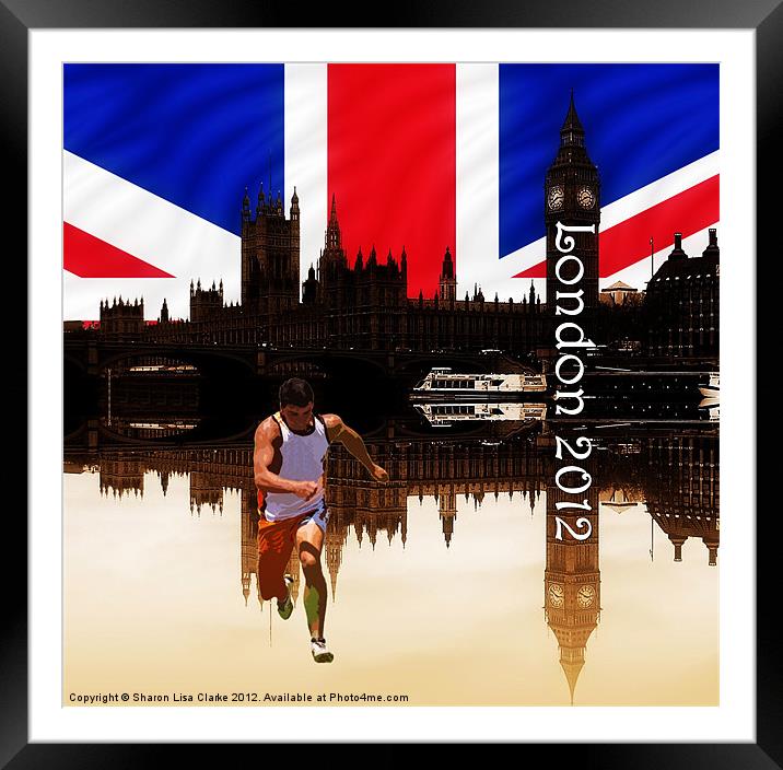London Olympics 2012 Framed Mounted Print by Sharon Lisa Clarke